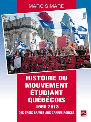 cover image of Histoire du mouvement étudiant québécois 1956-2013